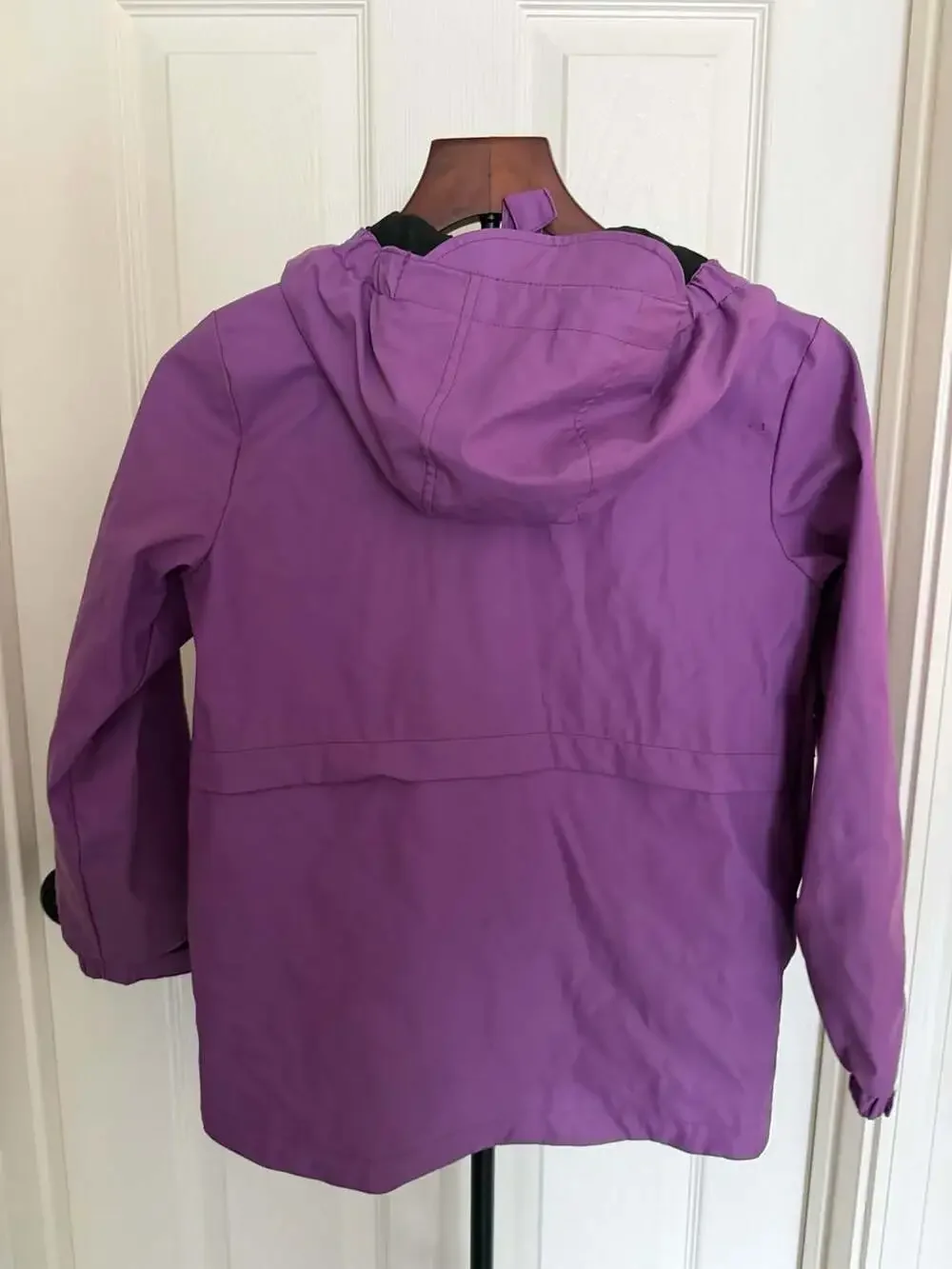 Cat & Jack Purple Hooded Rain Jacket Medium
